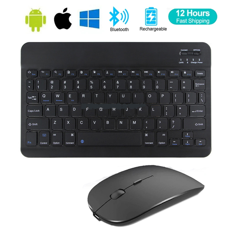 Gaming Keyboard And Mouse Mobile - Wireless Keyboard Spanish French Azerty Russian
