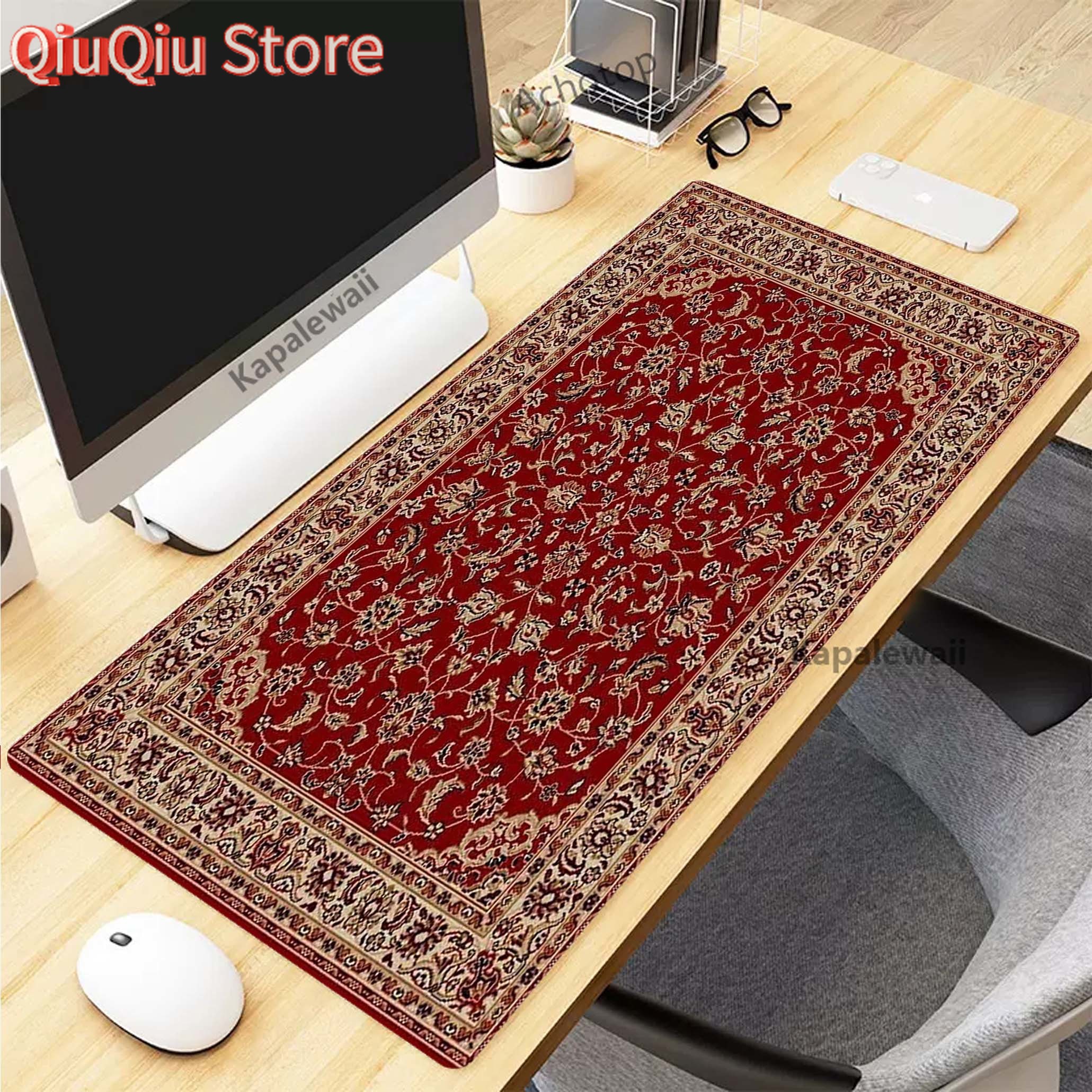 Gaming Keyboard Hand - Persian Carpet Mysterious Retro Mouse Pad
