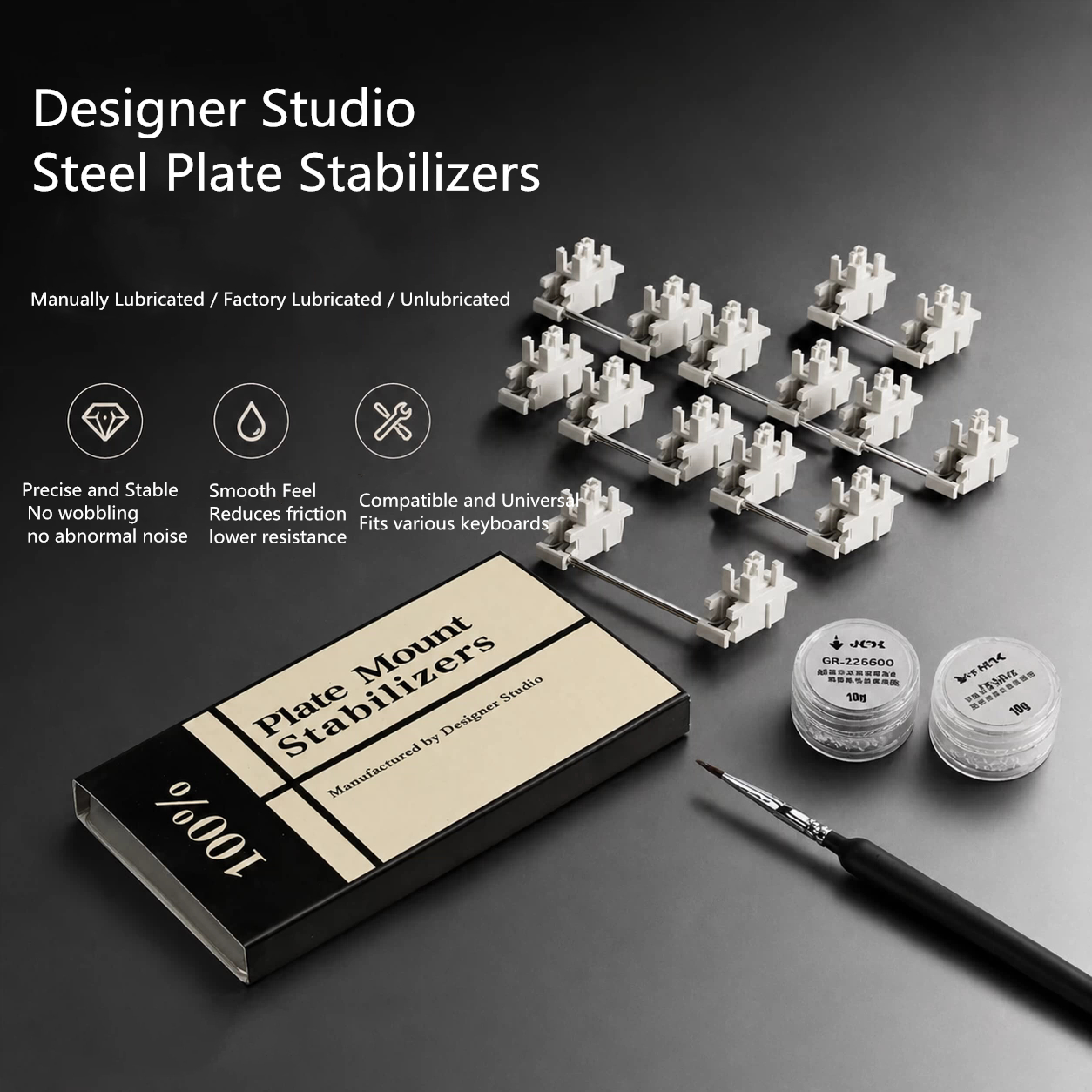 Stabilizer Screw In - Designer Studio Mechanical Keyboard Adaptive Elastic