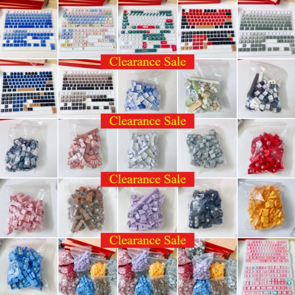 Gaming Keyboard Blue - Clearance Sale Various Keycaps for Mechanical