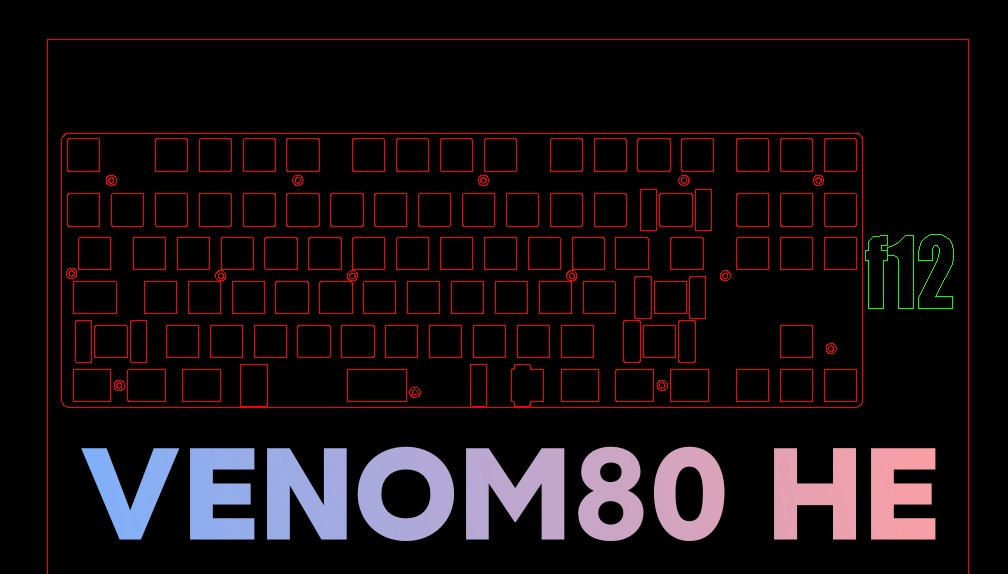 Stabilizer Screw In - Venom80 HE Keyboard with F12 Layout