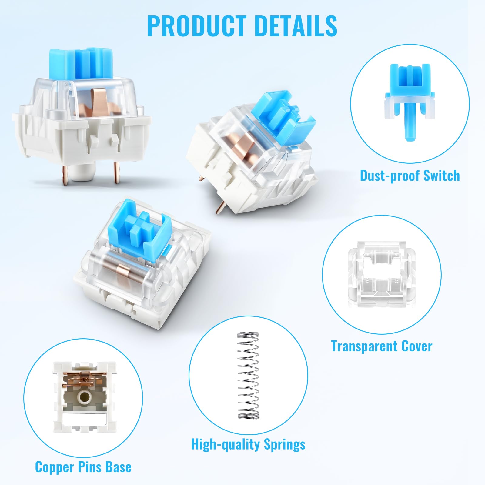 3 Pin Tactile Keyboard Switche - Switch Opener Tool reseña y precio
