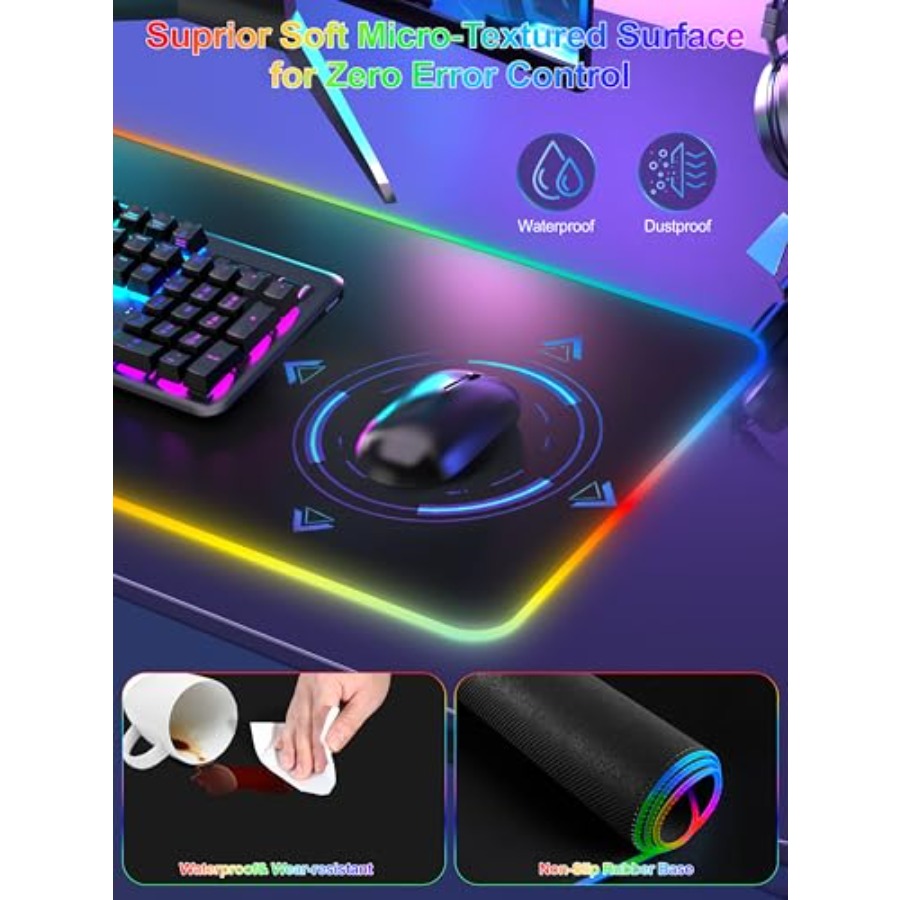 Mouse Pad with 15W Wireless Ch - Gaming Keyboard No Number Pad reseña y precio