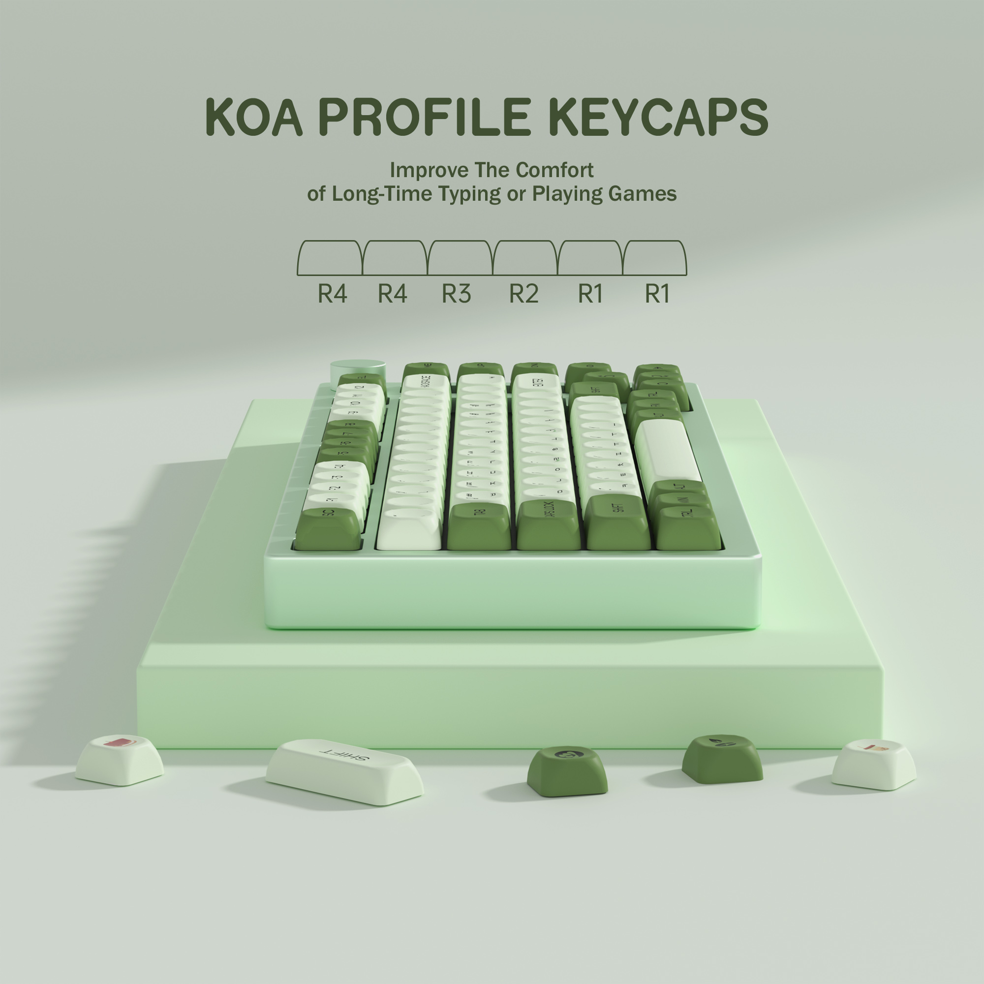 KBDiy Matcha Korean Keycap Gre - Gaming Keyboard No Number Pad reseña y precio