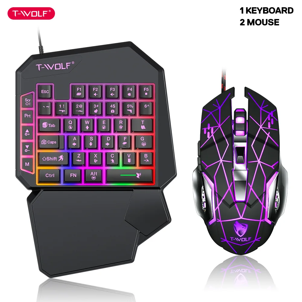 T-WOLF TF900 One Handed Keyboa - Gaming Keyboard Hand reseña y precio