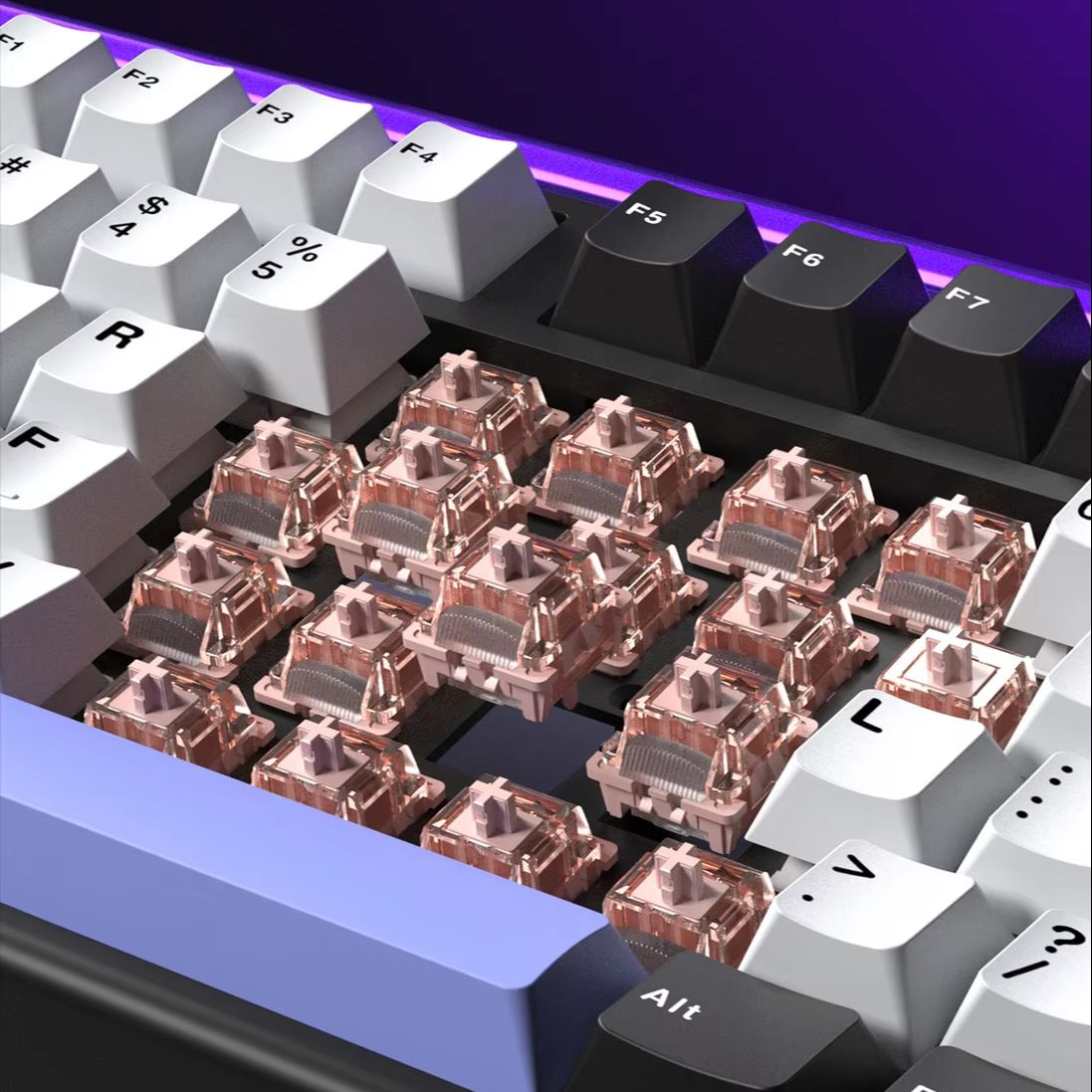 AULA H108 Tri-Mode Mechanical  - Gaming Keyboard No Number Pad reseña y precio