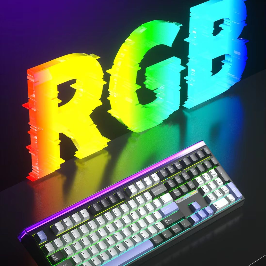 AULA H108 Tri-Mode Mechanical  - Gaming Keyboard No Number Pad reseña y precio