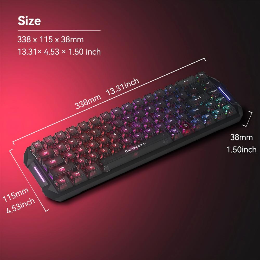 DarkBeacon Blade 68 Wired Sile - Gaming Keyboard That Is Quiet reseña y precio