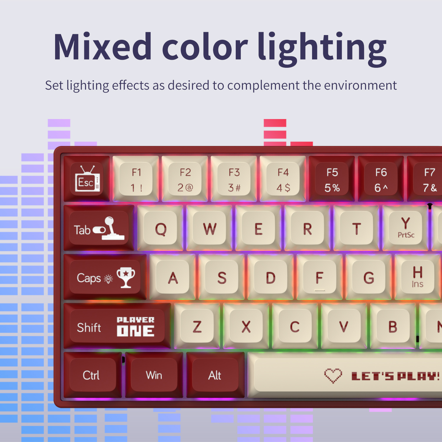 AJAZZ AK680 65% Wired Gaming M - Gaming Keyboard Mini Mechanical reseña y precio