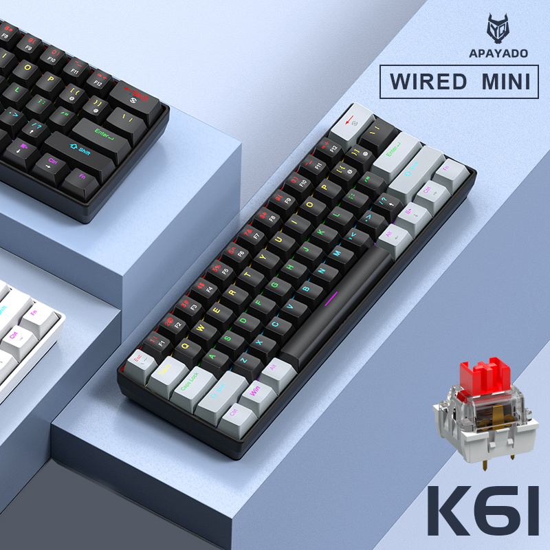 APAYADO K61 Mini Mechanical Ke - Gaming Keyboard Mini Mechanical reseña y precio