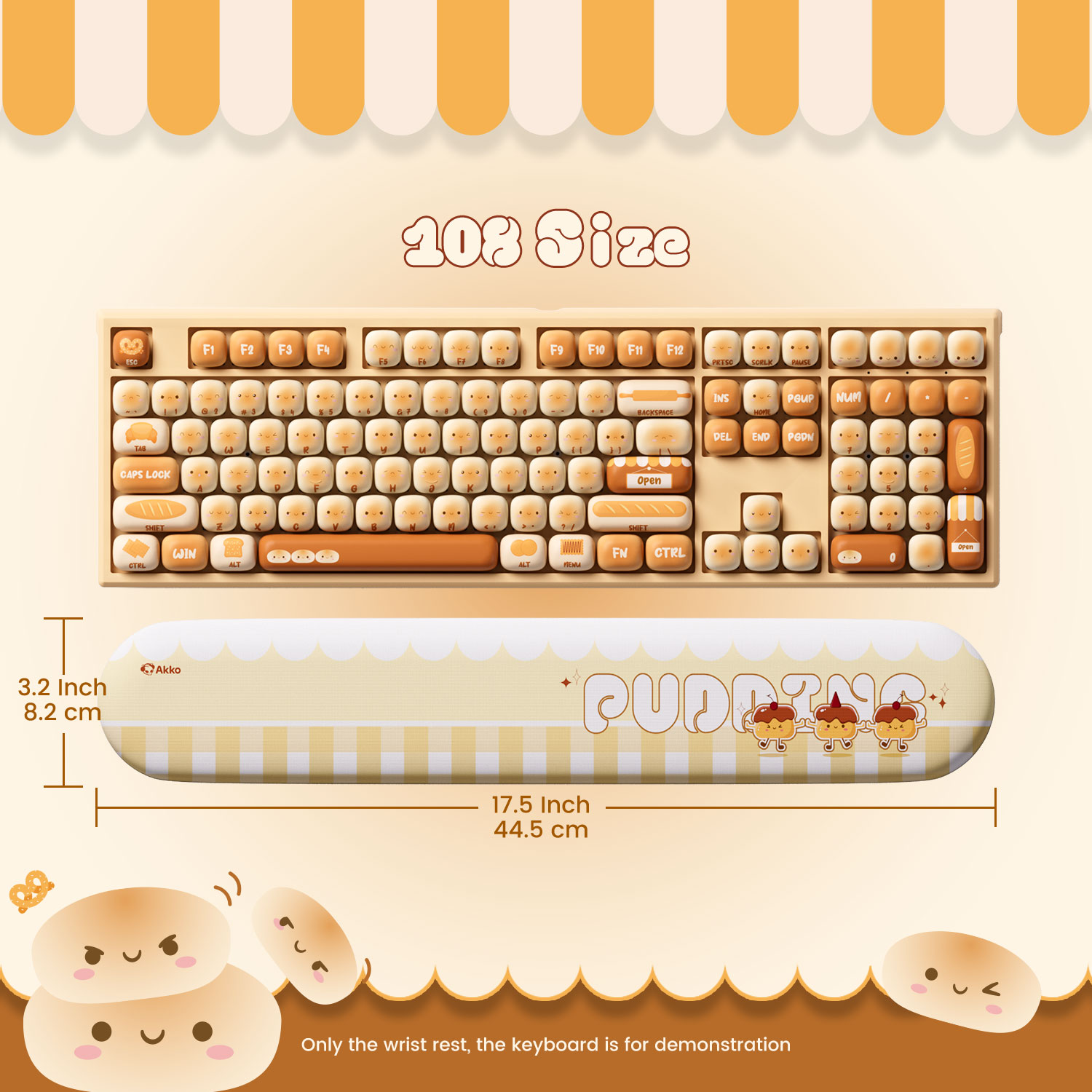 Akko Pudding Buns Keyboard Wri - Gaming Keyboard Ergonomics reseña y precio