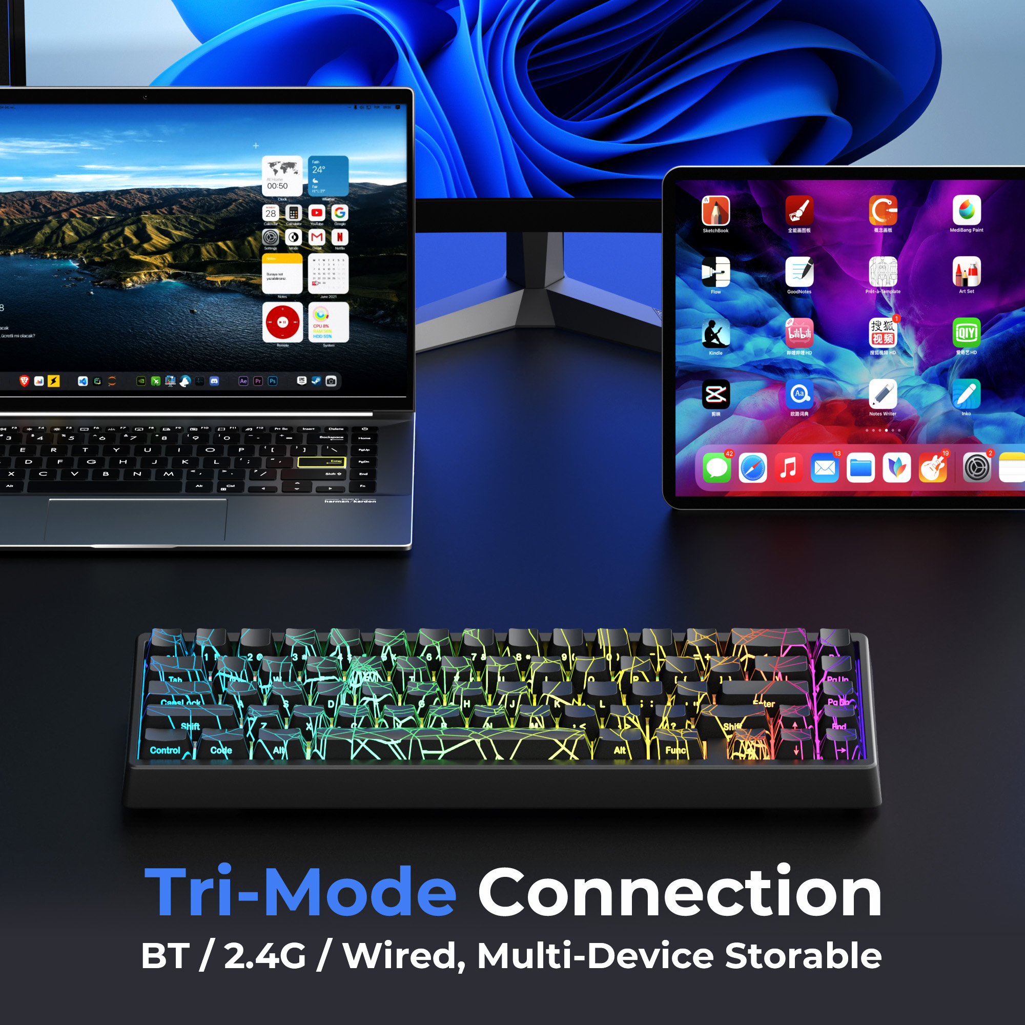 XVX M67 60% Percent Keyboard W - Gaming Keyboard Thocky reseña y precio
