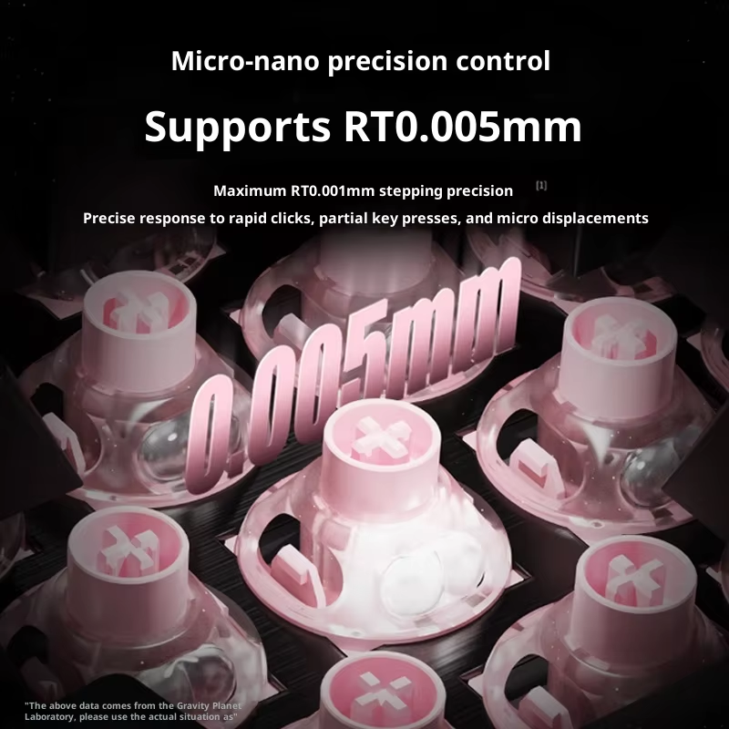 UFO Peach Pink Magnetic Switch - Gaming Keyboard Thocky reseña y precio