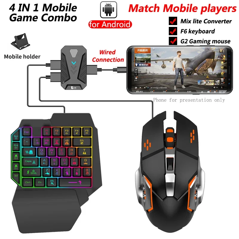 In stock Mixlite Gamepad for M - Gaming Keyboard And Mouse Mobile reseña y precio