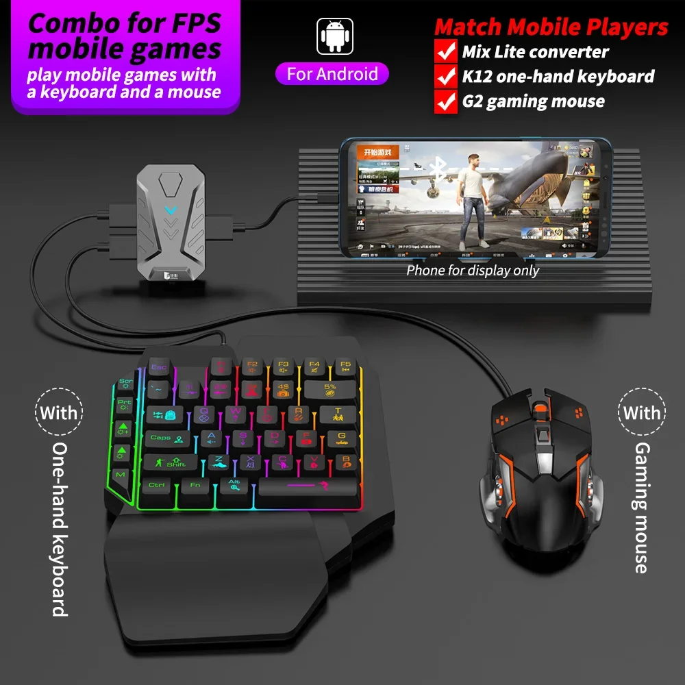 In stock Mixlite Gamepad for M - Gaming Keyboard And Mouse Mobile reseña y precio