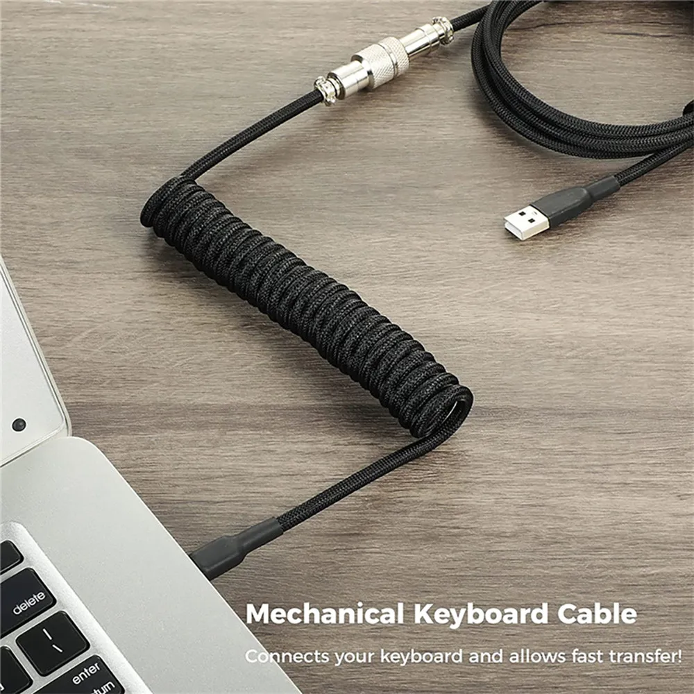 New Mechanical Keyboard Coiled - Gaming Keyboard Types reseña y precio