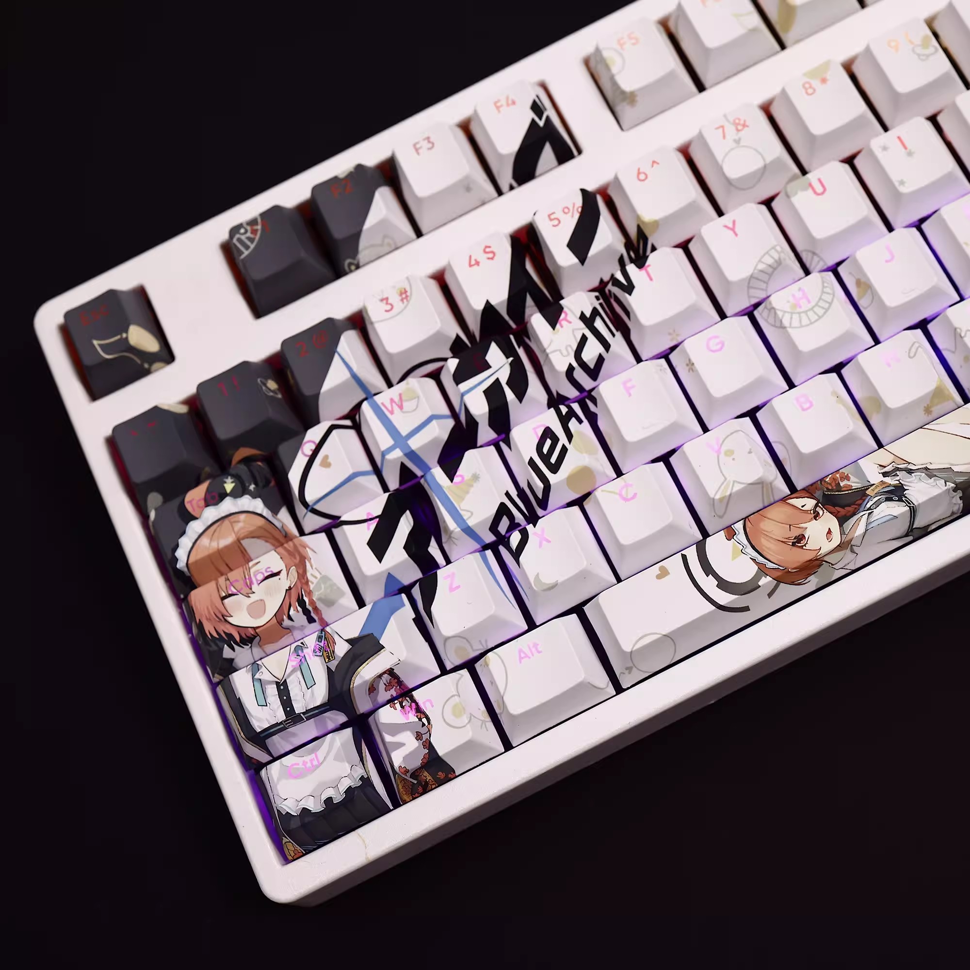 108 Keys/set Blue Archive Mika - Gaming Keyboard Blue reseña y precio