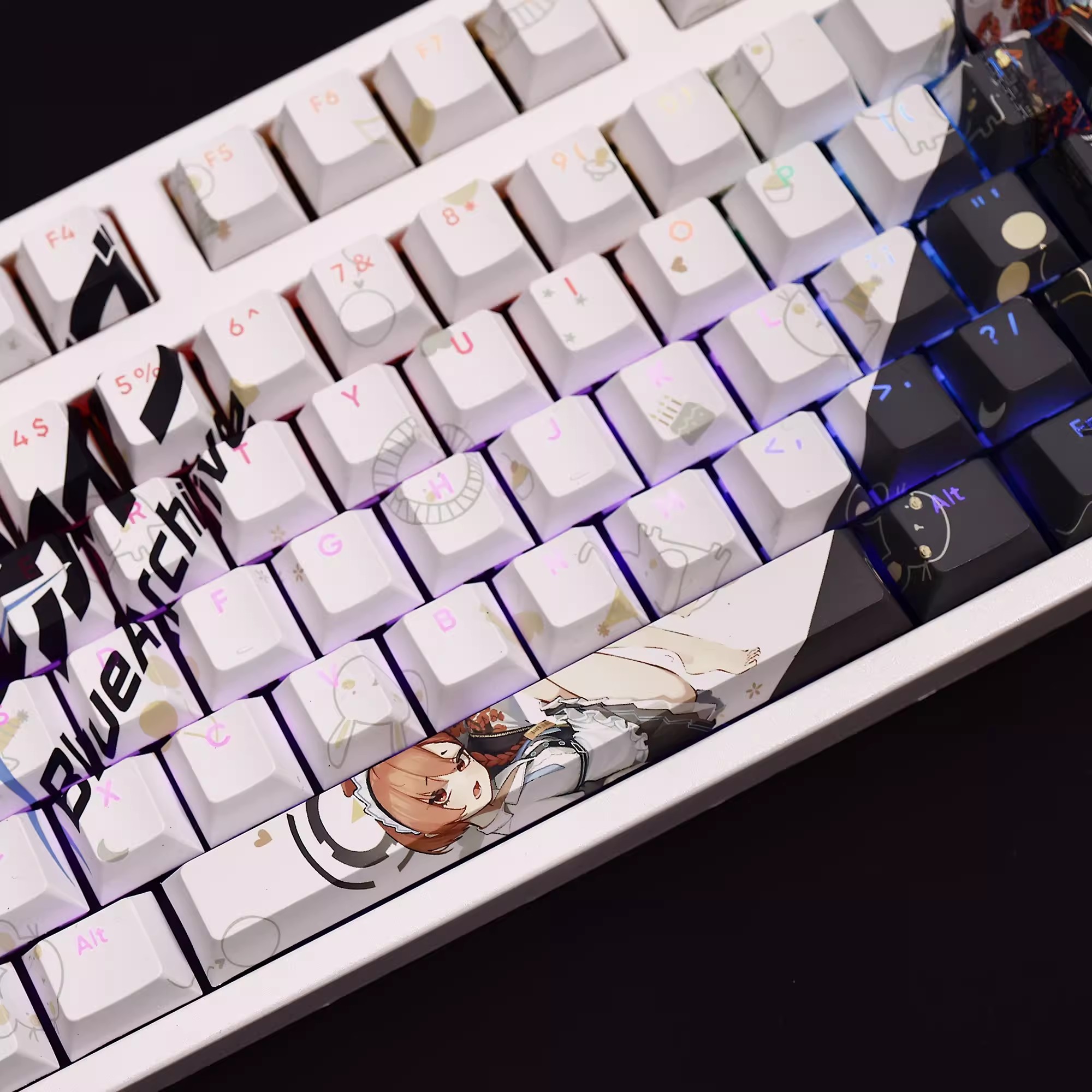 108 Keys/set Blue Archive Mika - Gaming Keyboard Blue reseña y precio