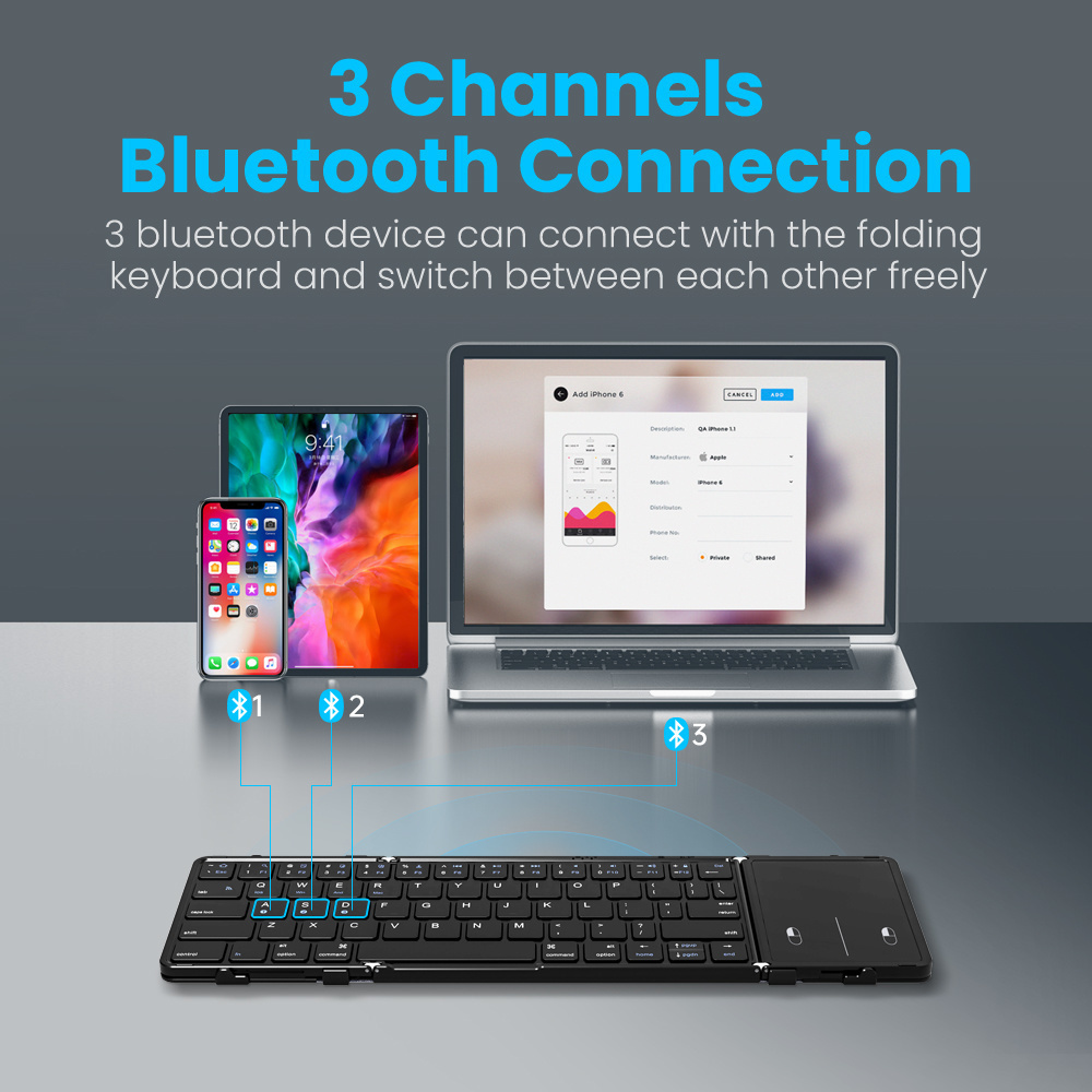 BOW Korea/Russia Wireless Fold - Gaming Keyboard No Number Pad reseña y precio