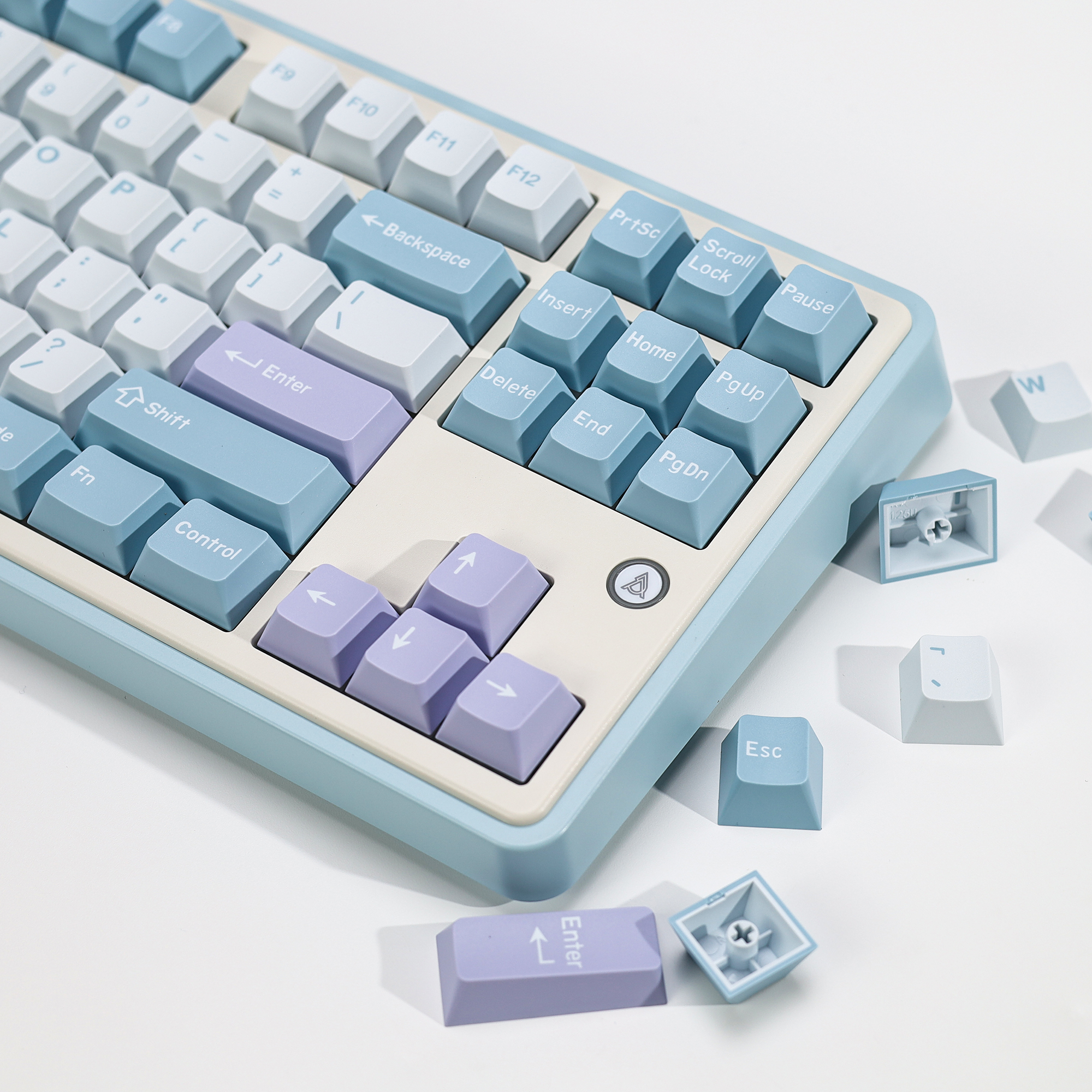 KBDiy Illusion Keycap Retro PB - Gaming Keyboard No Number Pad reseña y precio
