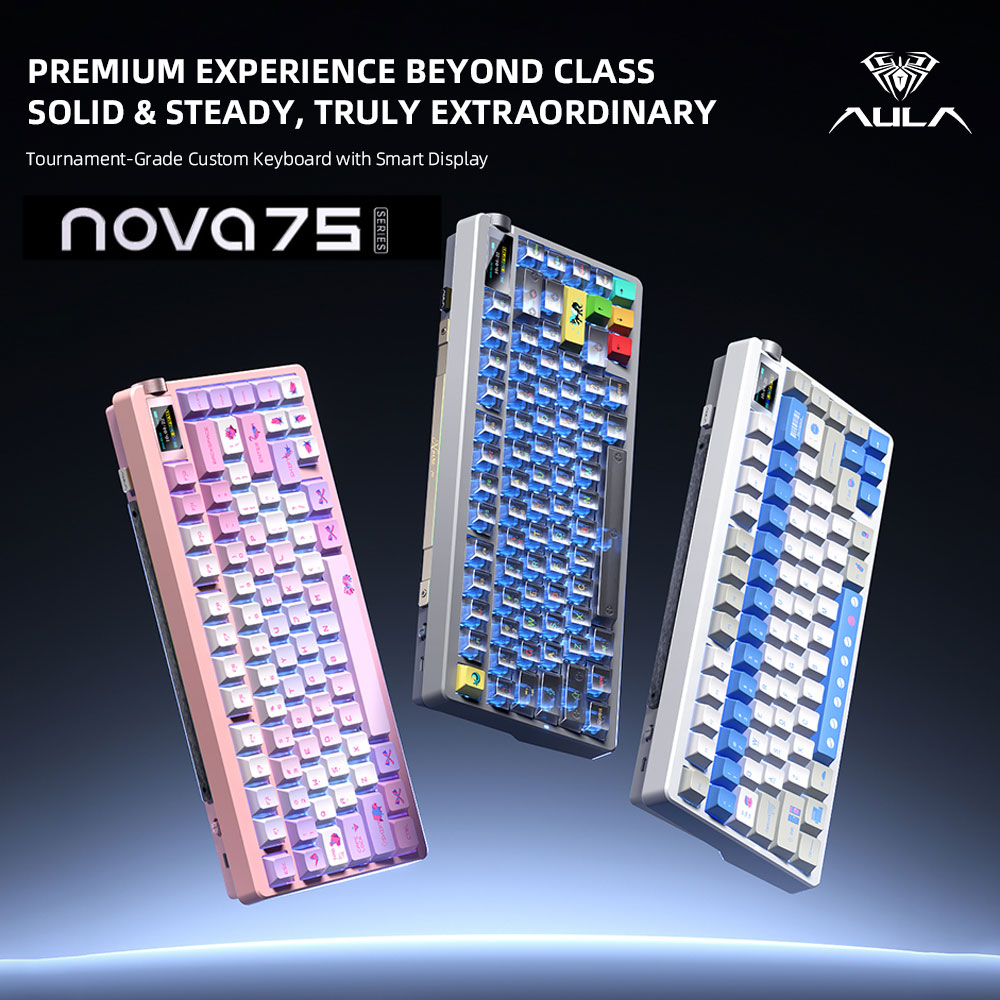 New AULA NOVA75 Wireless Mecha - Gaming Keyboard Mini Mechanical reseña y precio