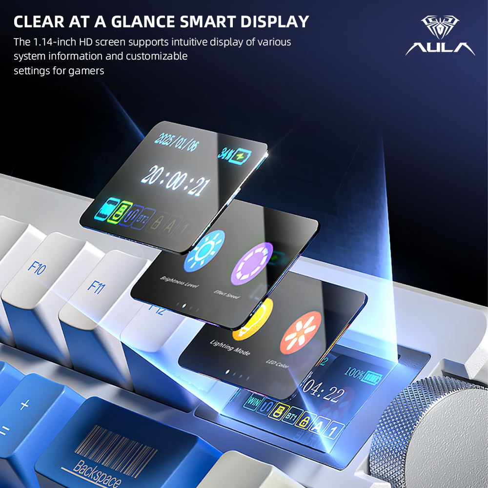 New AULA NOVA75 Wireless Mecha - Gaming Keyboard Mini Mechanical reseña y precio