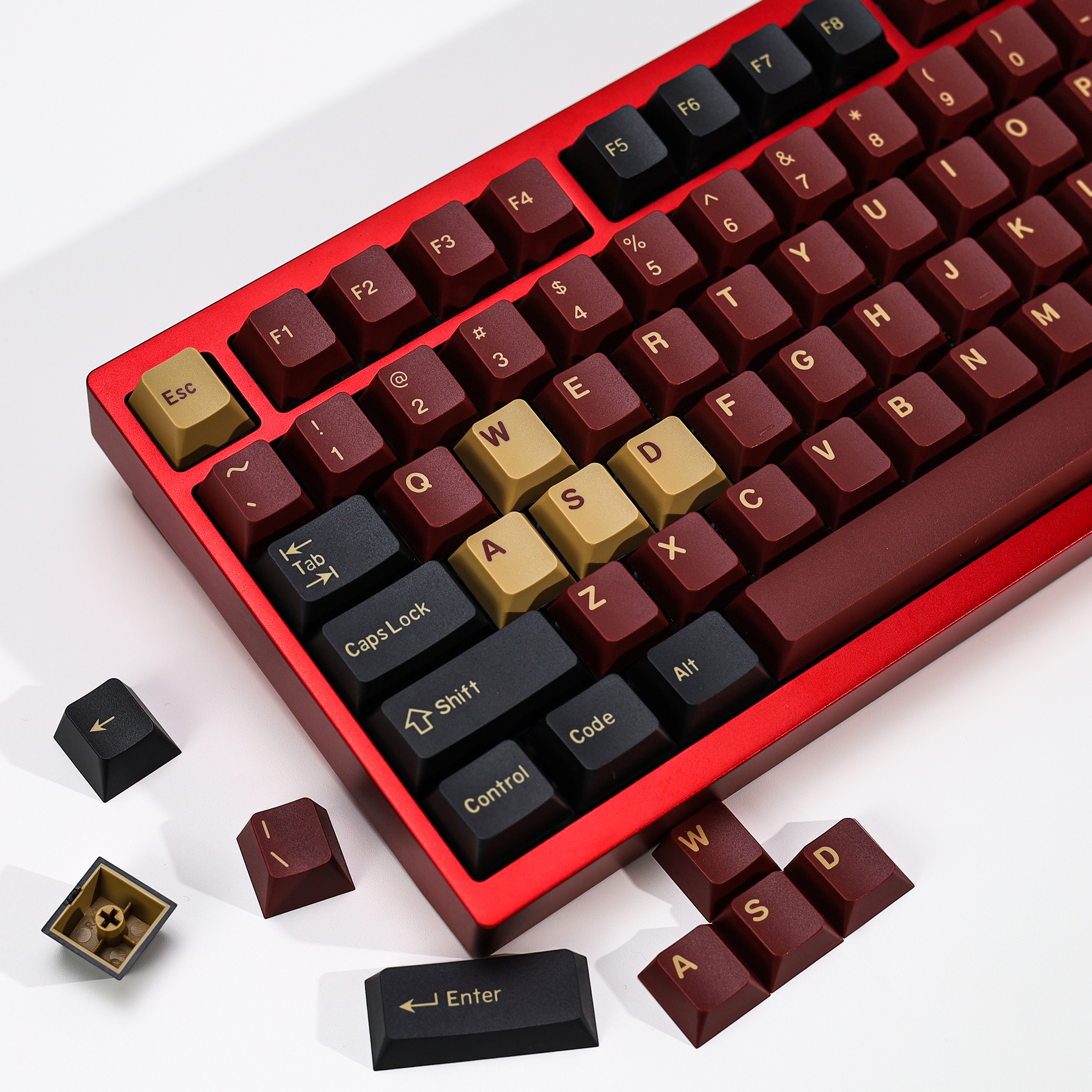 KBDiy GMK Keycap Double Shot C - Gaming Keyboard No Number Pad reseña y precio