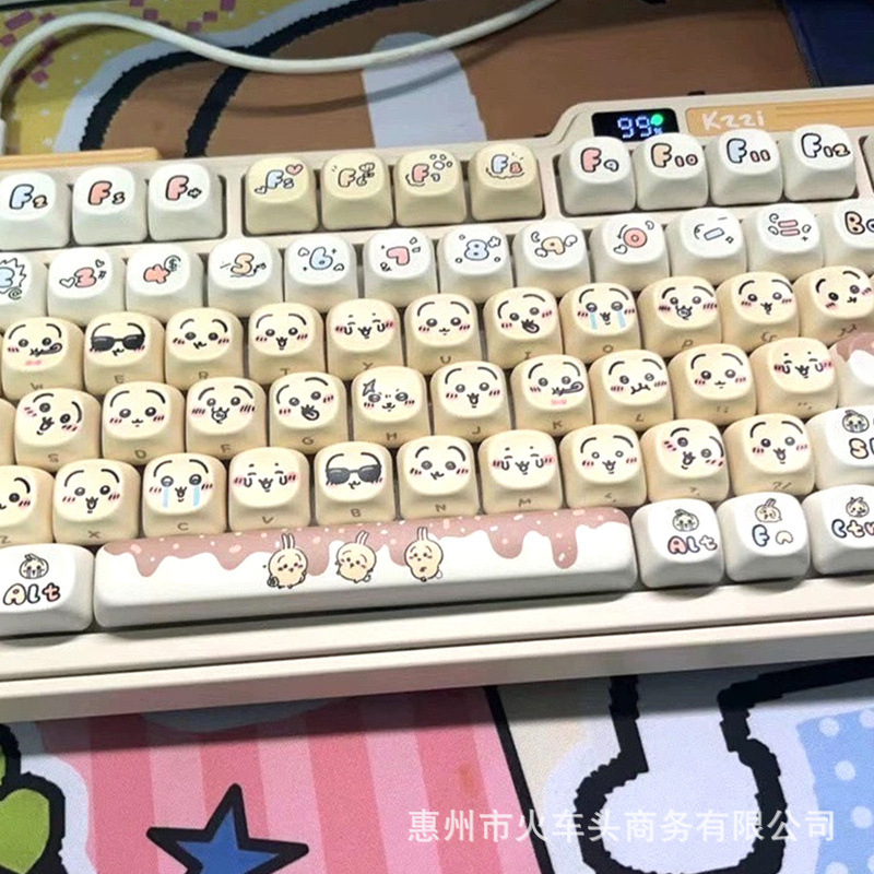 Chiikawa Cute Emoji Keycap Set - Gaming Keyboard Emoji reseña y precio