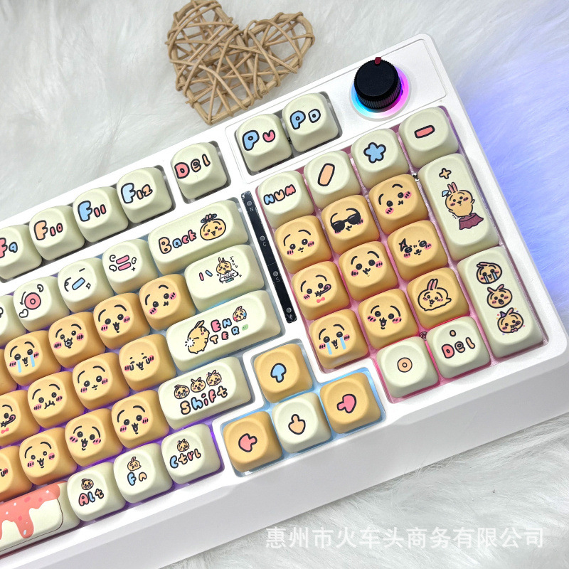 Chiikawa Cute Emoji Keycap Set - Gaming Keyboard Emoji reseña y precio