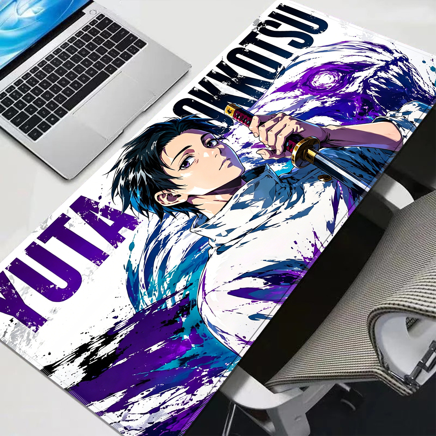 HD Anime Purple Mouse Pads Yut - Gaming Keyboard He reseña y precio