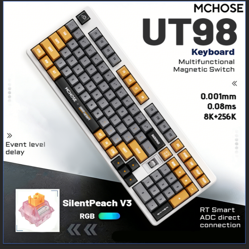 MCHOSE x Unbox Therapy - UT98  - Gaming Keyboard That Is Quiet reseña y precio