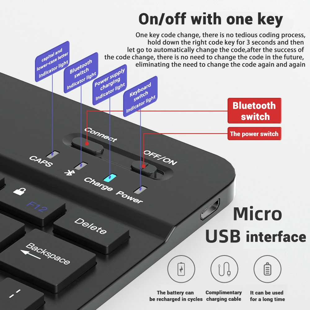 Mini Keyboard Wireless Bluetoo - Gaming Keyboard And Mouse Mobile reseña y precio