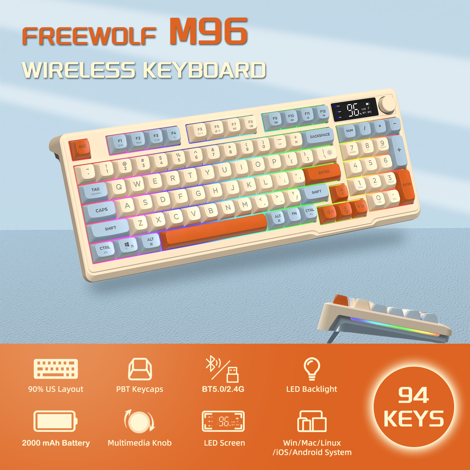 ZIYOU LANG Wireless Gaming Key - Gaming Keyboard That Is Quiet reseña y precio