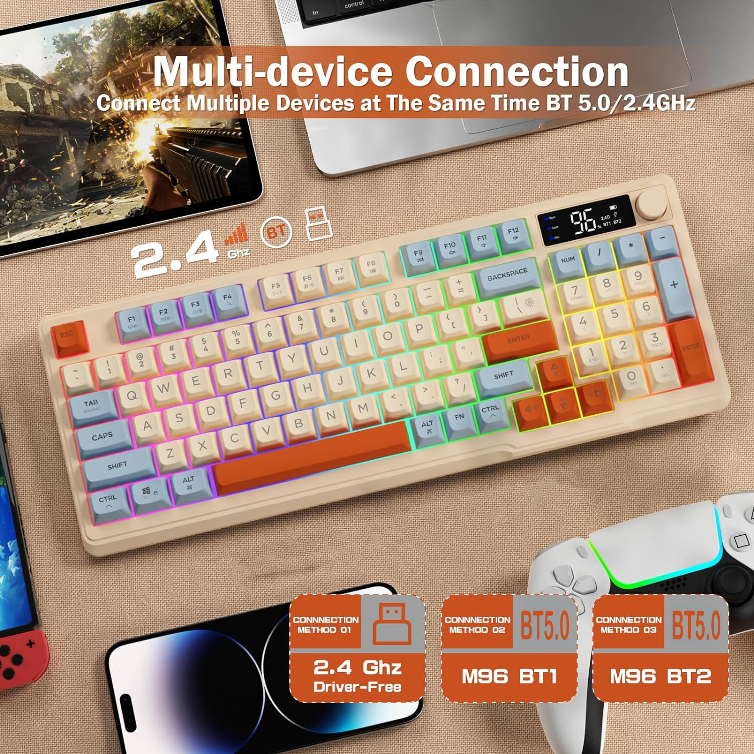 ZIYOU LANG Wireless Gaming Key - Gaming Keyboard That Is Quiet reseña y precio