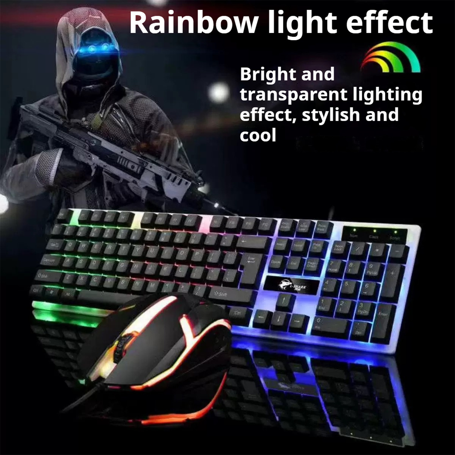 Stylish Backlight Wired Keyboa - Gaming Keyboard Ergonomics reseña y precio