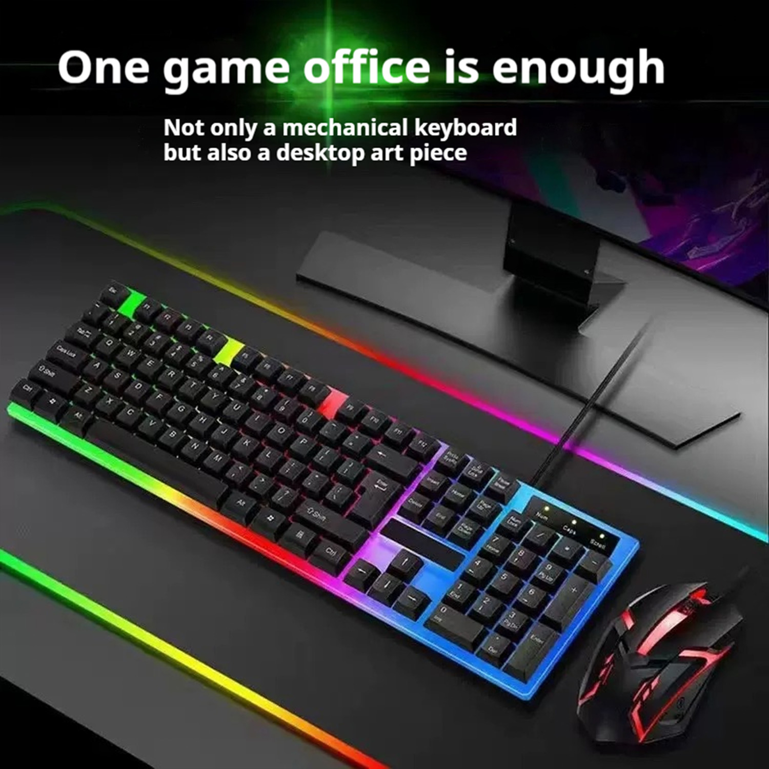 Stylish Backlight Wired Keyboa - Gaming Keyboard Ergonomics reseña y precio