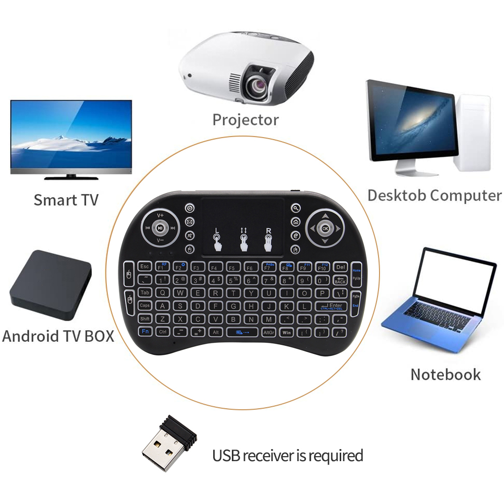Backlit English Russian French - Gaming Keyboard Mouse Wireless reseña y precio