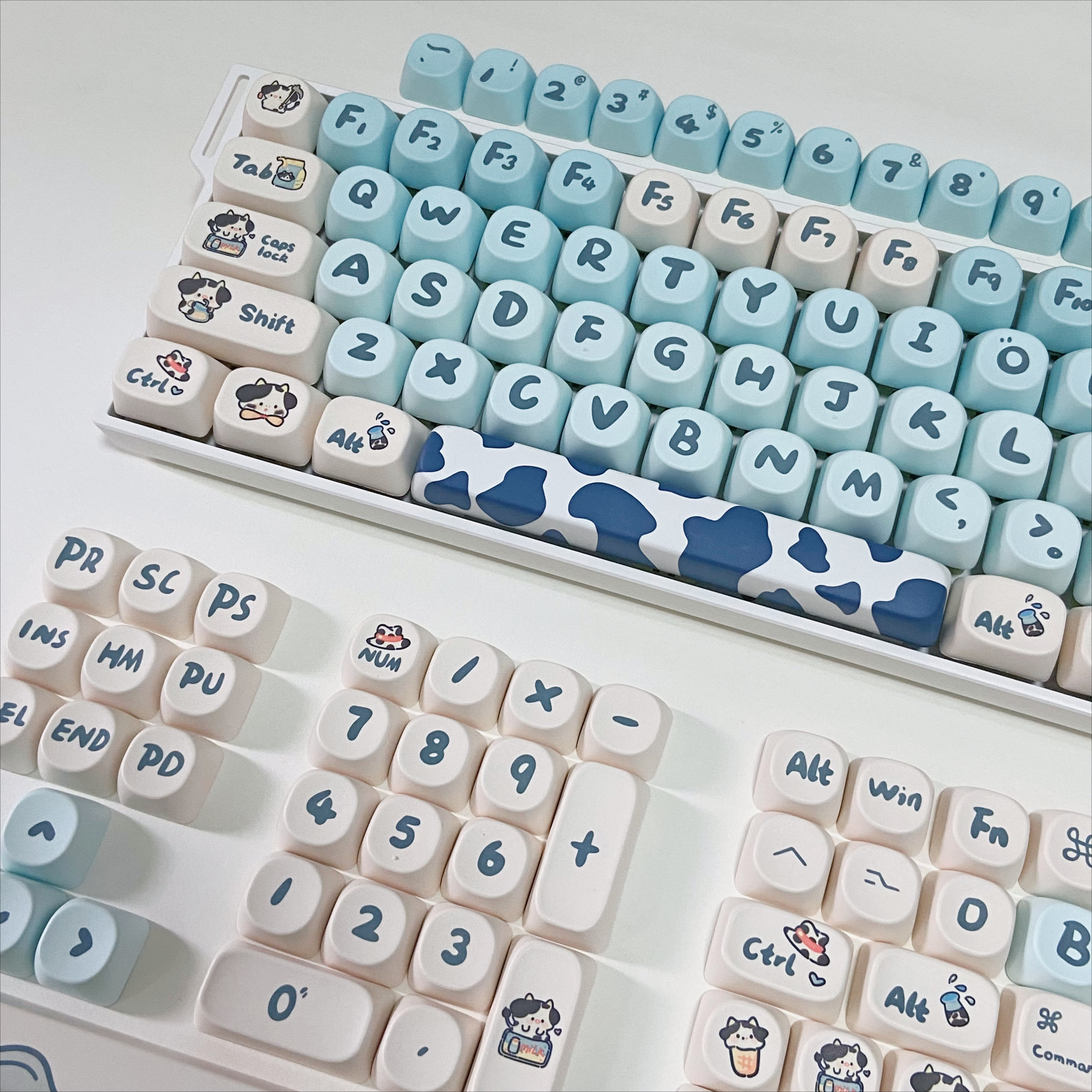 Blue Cow Keycaps for Mechanica - Gaming Keyboard Blue reseña y precio