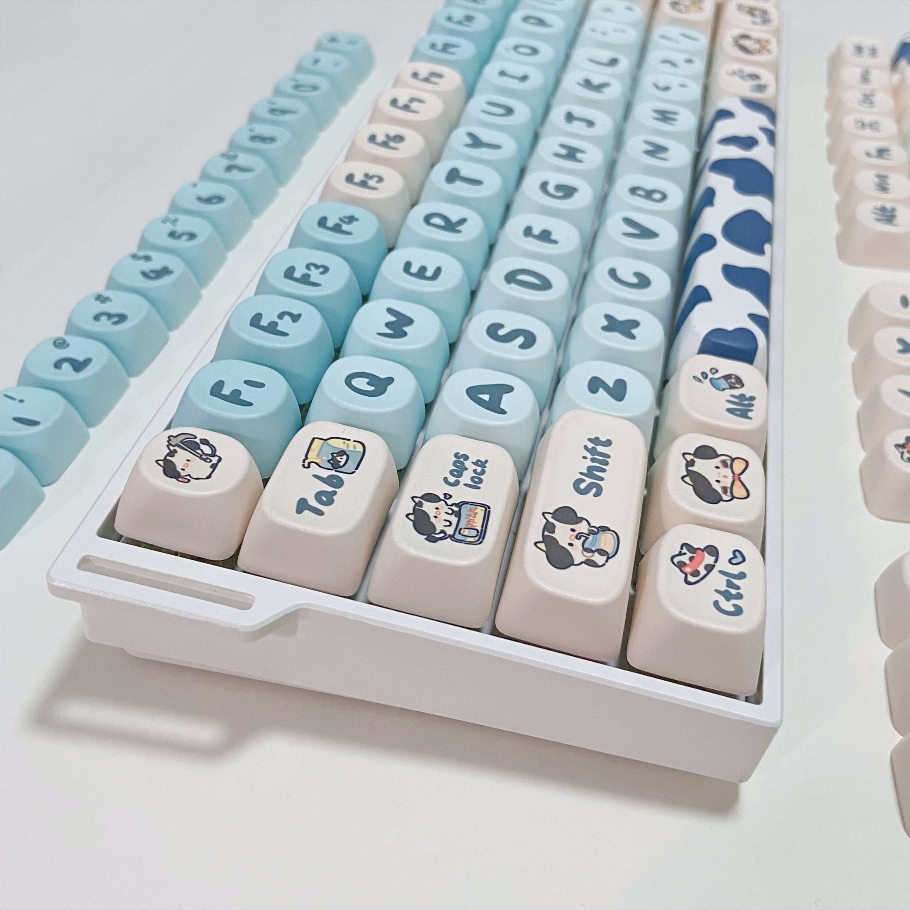Blue Cow Keycaps for Mechanica - Gaming Keyboard Blue reseña y precio
