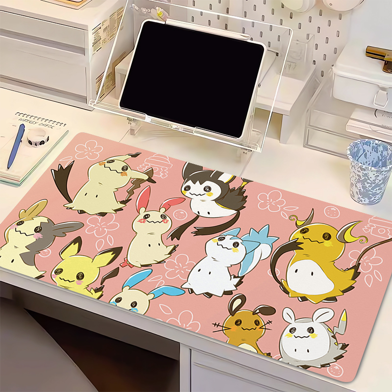 Natural Rubber Mouse Pad Pokem - Gaming Keyboard He reseña y precio