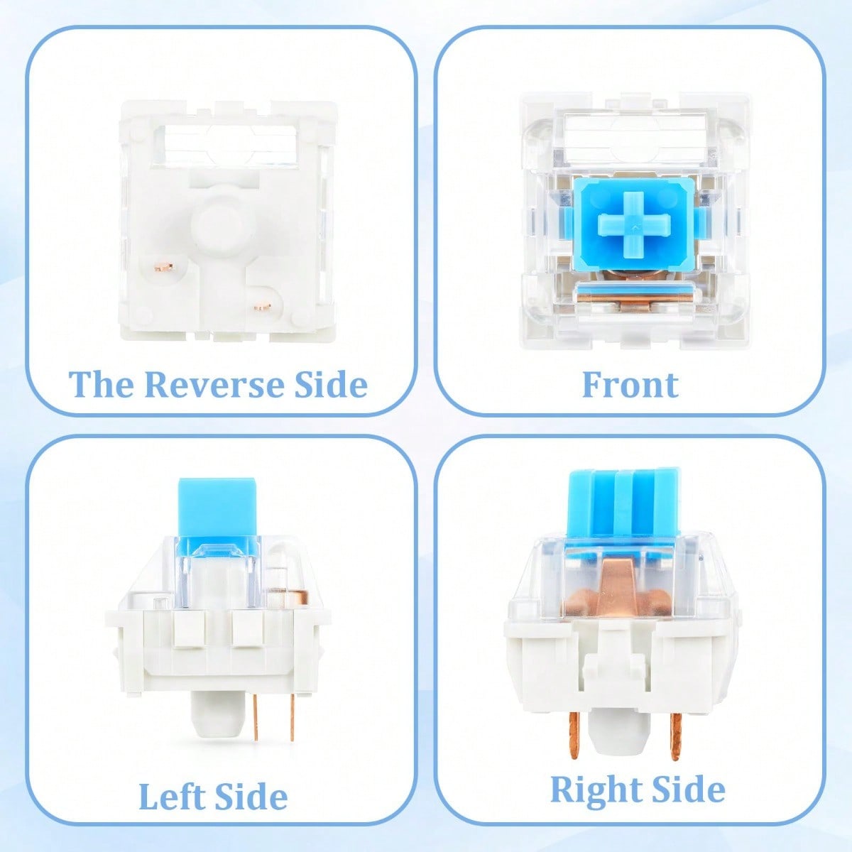 100 Practical Blue Switches, H - Gaming Keyboard Blue reseña y precio