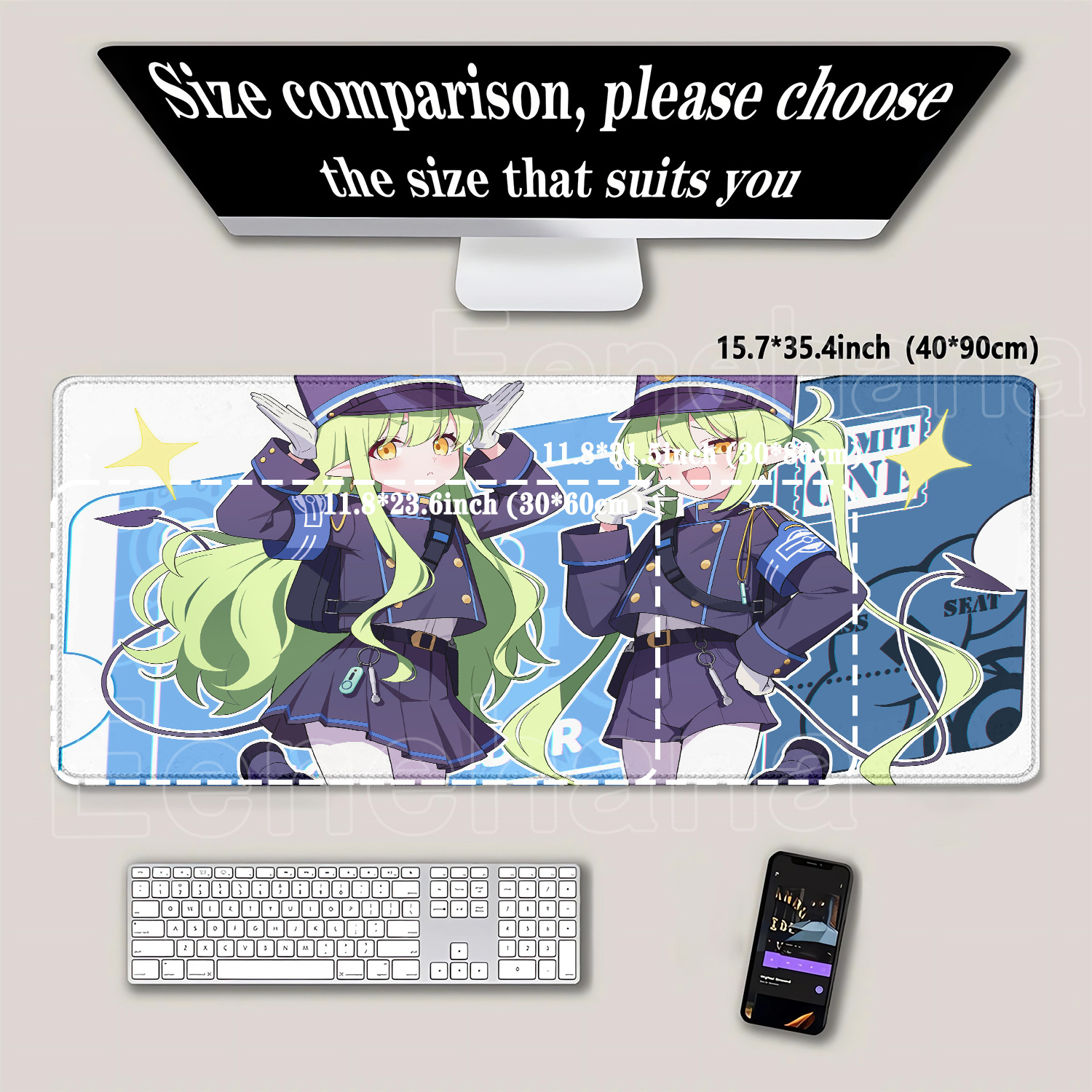 Gaming Mousepad Blue Archive H - Gaming Keyboard Blue reseña y precio