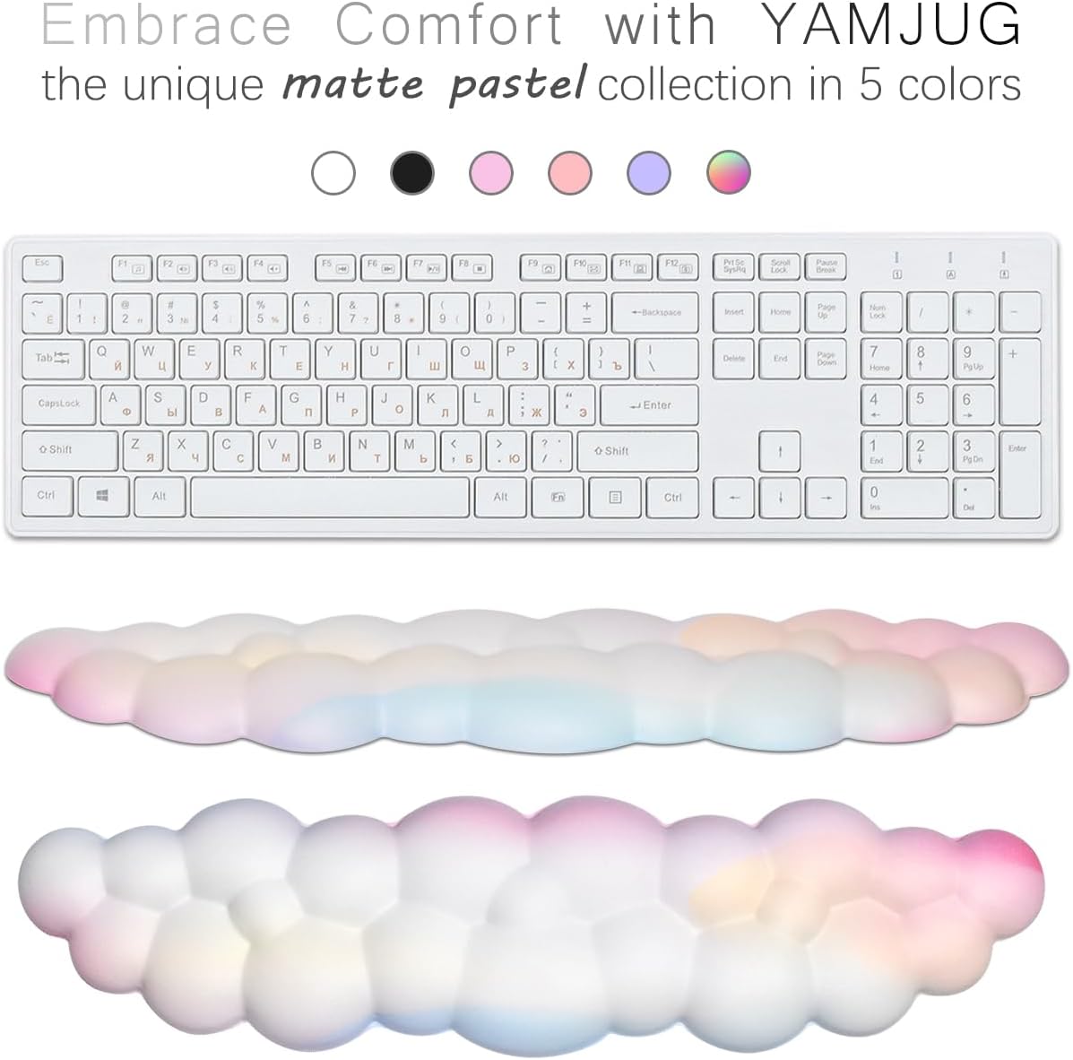 Ergonomic Cloud Wrist Rest wit - Gaming Keyboard Types reseña y precio