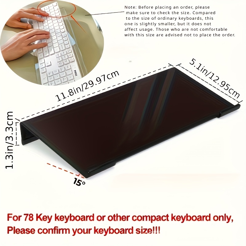 Acrylic keyboard stand, transp - Gaming Keyboard Ergonomics reseña y precio