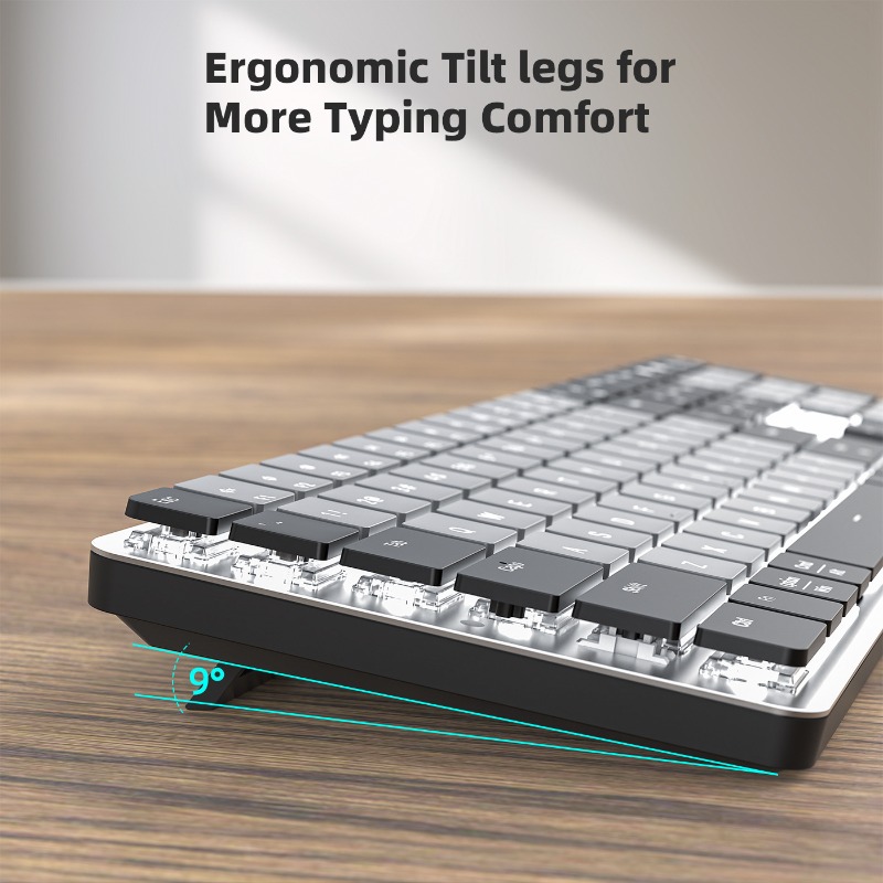 Bluetooth Dual-Mode Ultra-Thin - Gaming Keyboard That Is Quiet reseña y precio