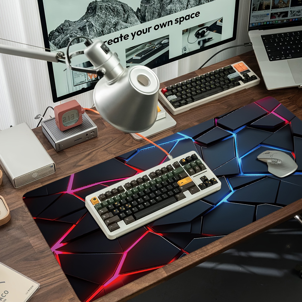 Large gaming Mouse Pads 90x40  - Gaming Keyboard Blue reseña y precio