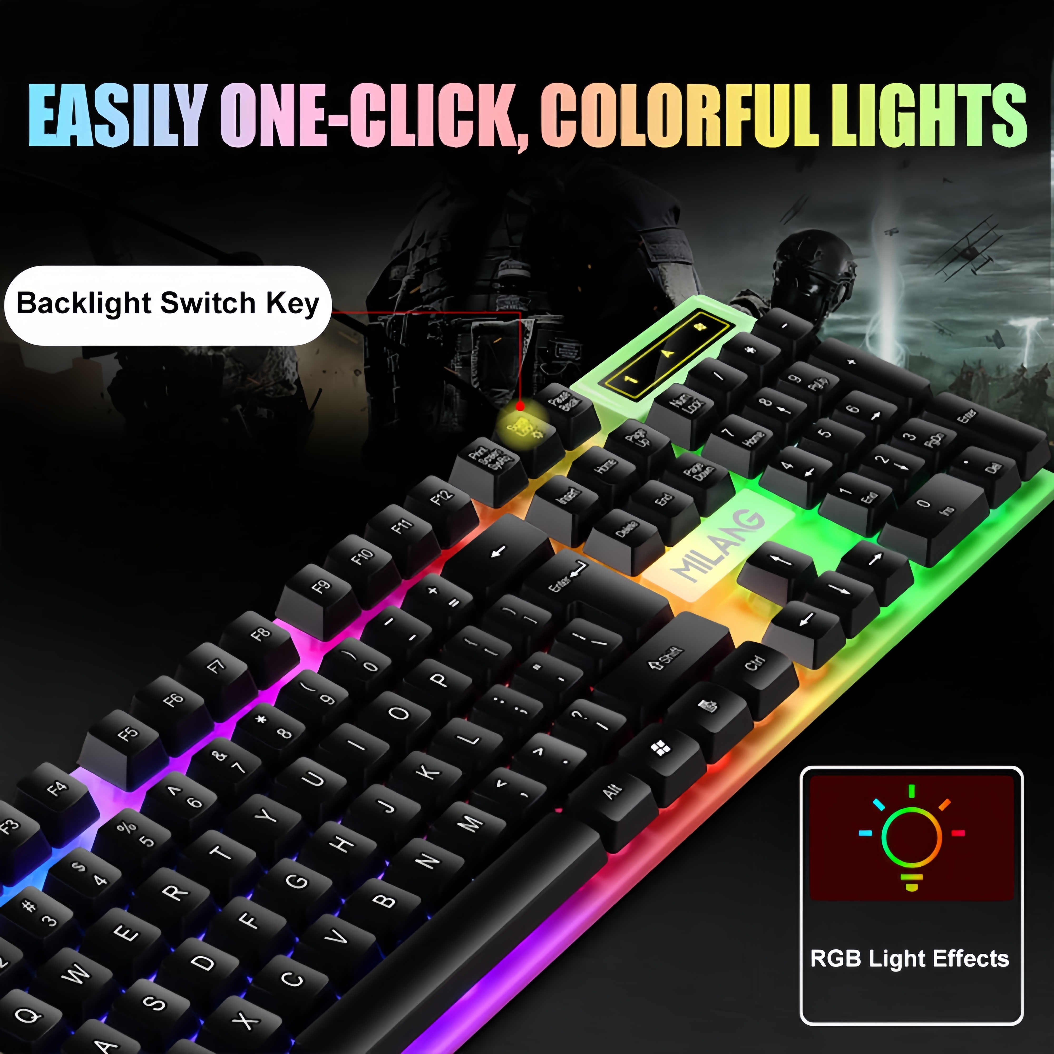 KEBIDUMEI USB Wired Keyboard R - Gaming Keyboard And Mouse Mobile reseña y precio