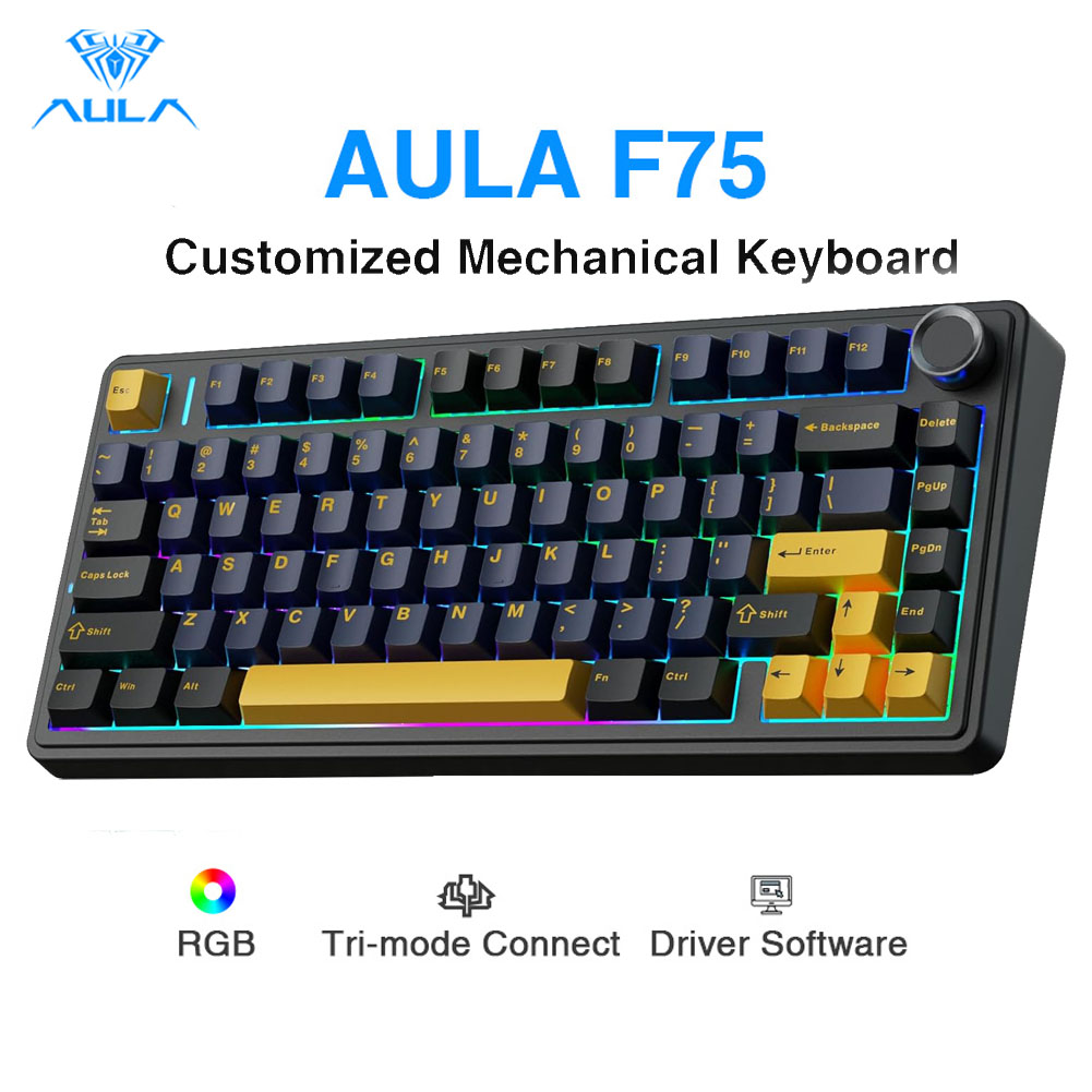 Aula F75 Mechanical Keyboard,  - Gaming Keyboard No Number Pad reseña y precio