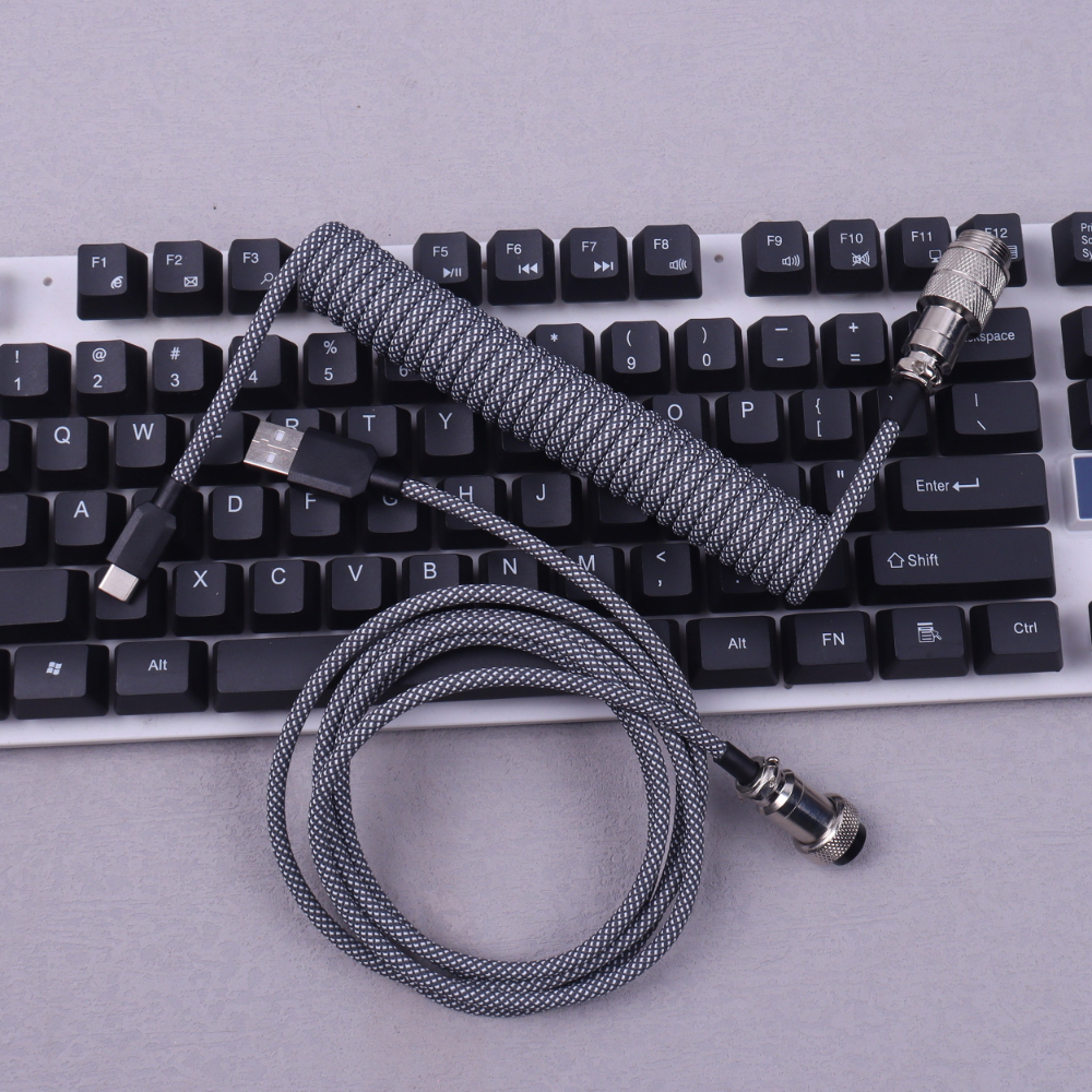 Coiled Cable Keyboard USB Type - Gaming Keyboard Types reseña y precio