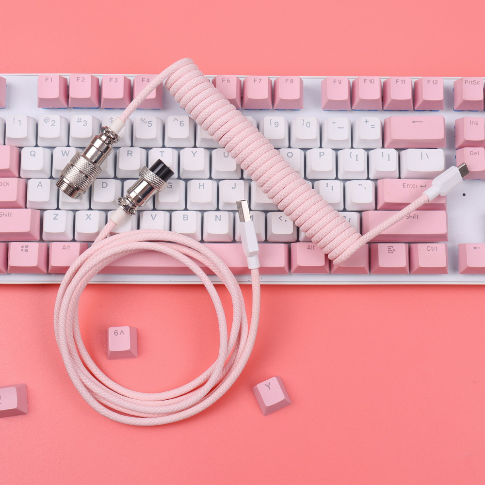 Coiled Cable Keyboard USB Type - Gaming Keyboard Types reseña y precio